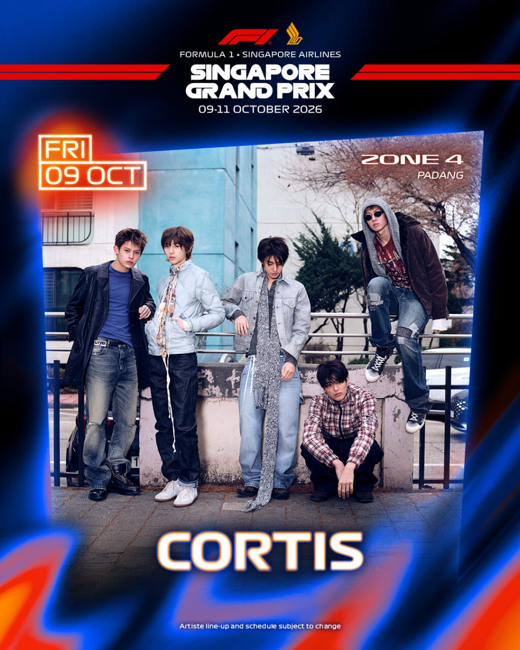 2026년 F1 월드챔피언십 싱가포르 그랑프리 무대 오르는 CORTIS