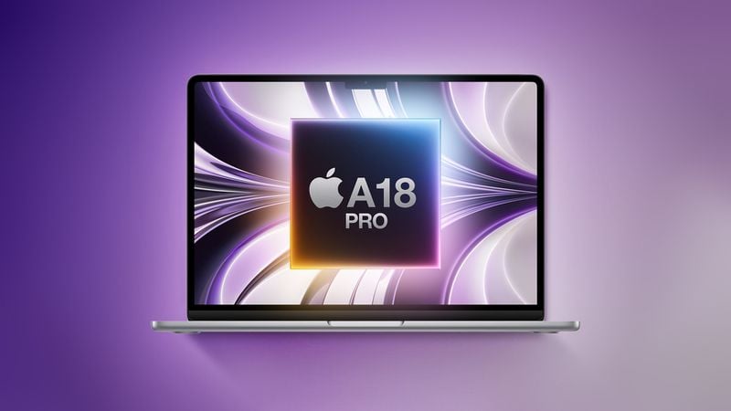 A18 Pro 칩 적용한 맥북