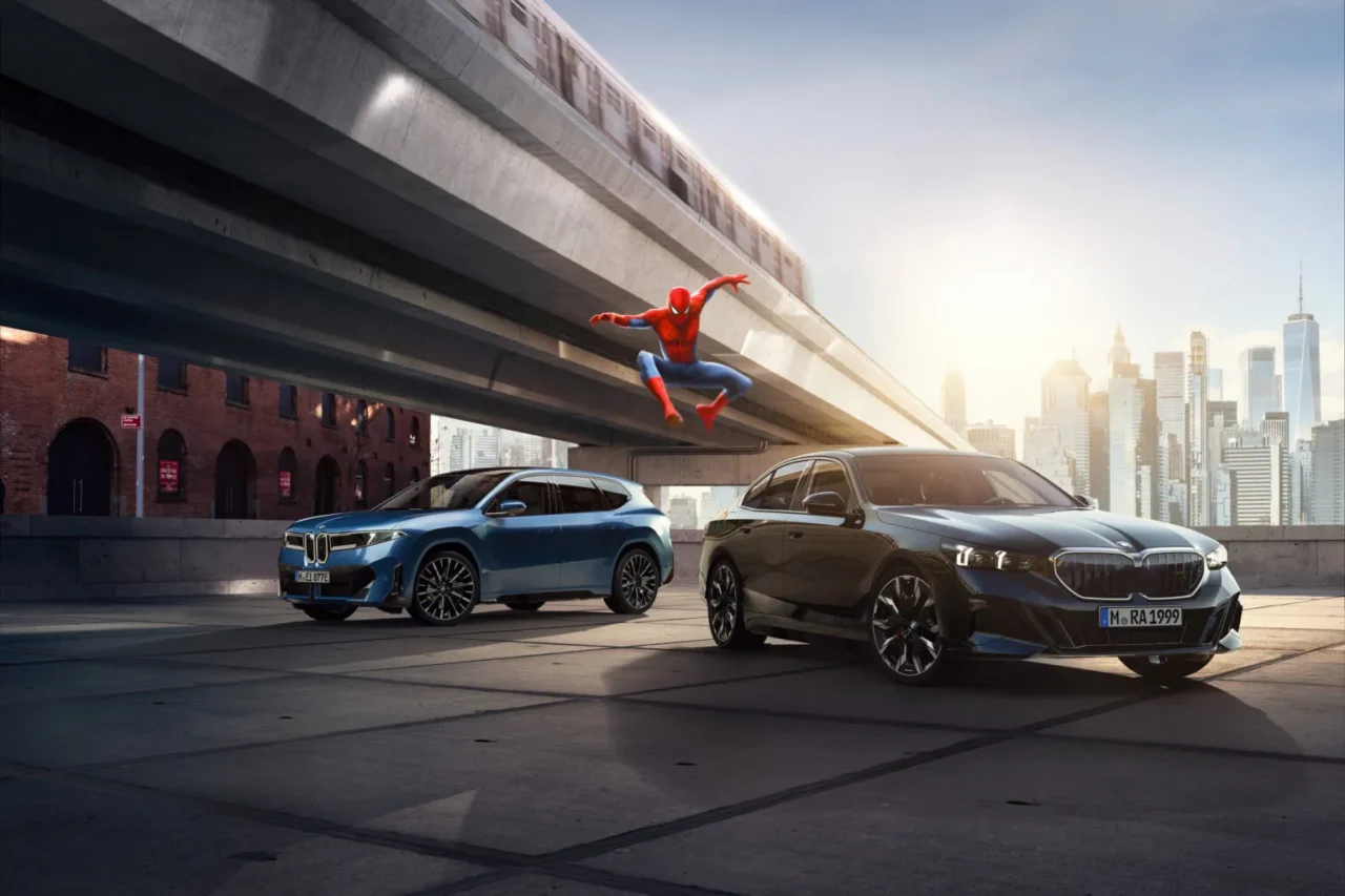 BMW 영화 '스파이더맨：브랜드 뉴 데이'에 5시리즈·iX3 투입