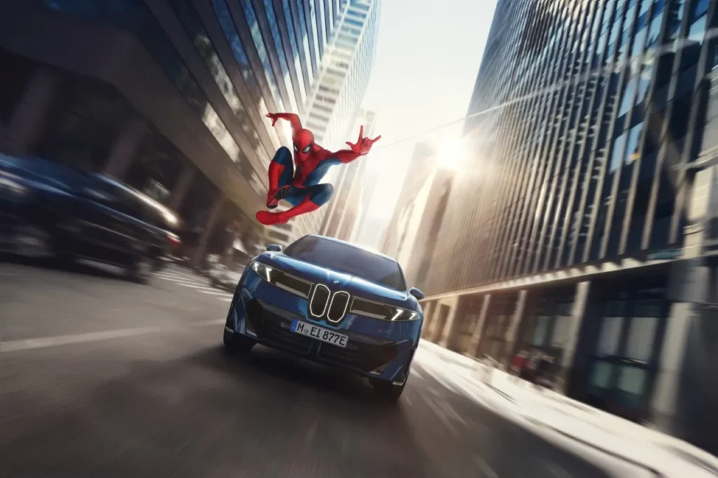 BMW 영화 '스파이더맨：브랜드 뉴 데이'에 5시리즈·iX3 투입