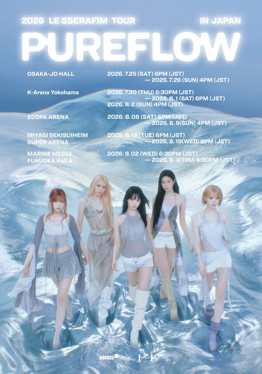 르세라핌 두 번째 월드투어 ‘2026 LE SSERAFIM TOUR ‘PUREFLOW’ IN JAPAN’