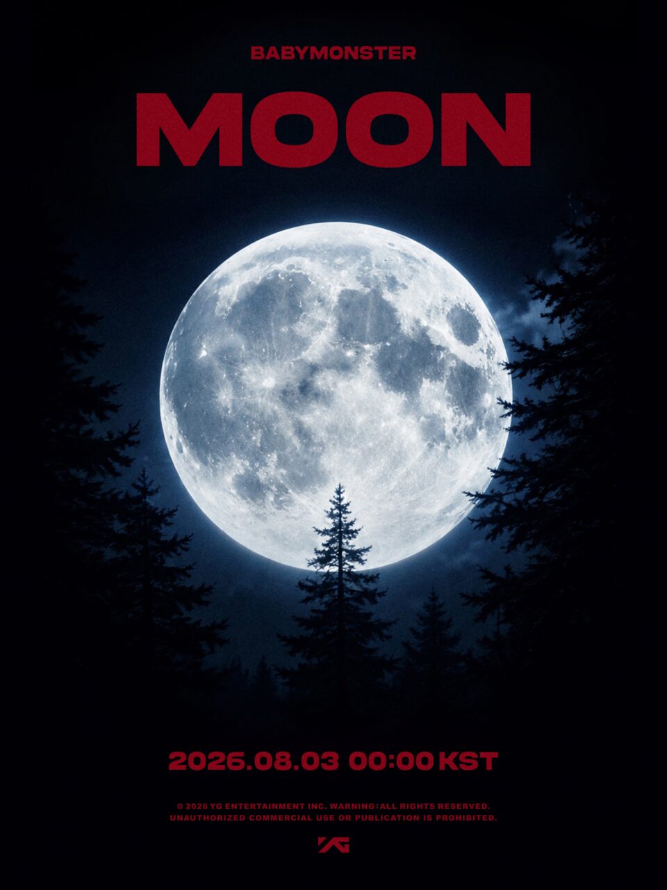 베이비몬스터 미니 3집 수록곡 'MOON' 티저 포스터