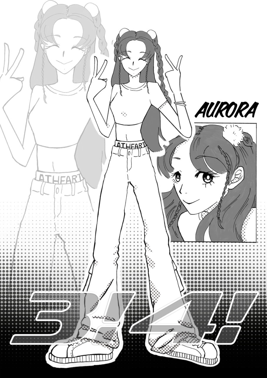 앳하트 아우로라 리메이크 싱글 2집 '3! 4!' #1 콘셉트 포토