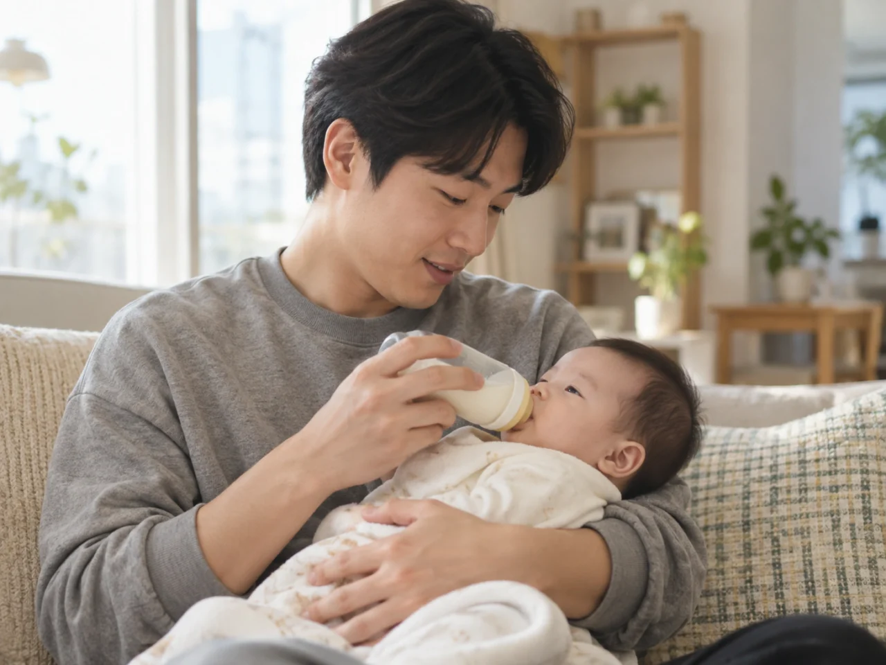 양육중인 남편