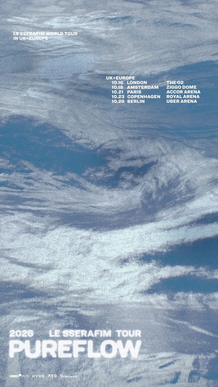 르세라핌 두 번째 월드투어 ‘2026 LE SSERAFIM TOUR ‘PUREFLOW’ 유럽 일정’